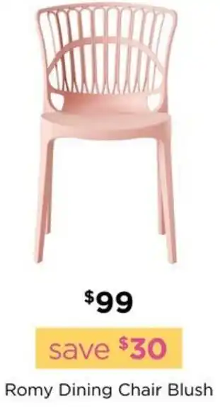 Early Settler Romy Dining Chair Blush offer