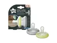 Baby Bunting Tommee Tippee Closer To Nature Soother - Breast Like - Day & Night - 6-18 Months - 2 Pack offer