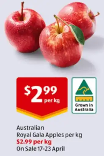 ALDI Australian Royal Gala Apples offer