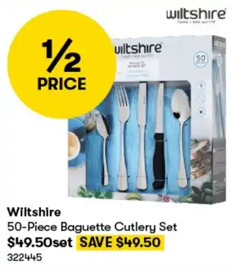 BIG W Wiltshire 50-Piece Baguette Cutlery Set offer