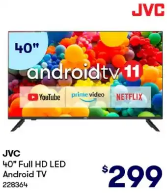 BIG W JVC 40" Full HD LED Android TV offer