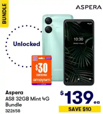 BIG W Aspera AS8 32GB Mint 4G Bundle offer