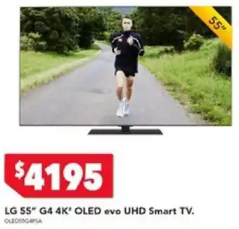 Harvey Norman LG 55" G4 4K OLED evo UHD Smart TV. offer