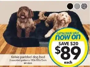 Cheap as Chips Kelsie padded dog bed offer