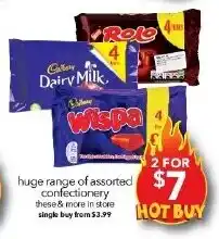 huge range of assorted confectionery