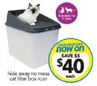 Cheap as Chips hide away no mess cat litter box offer