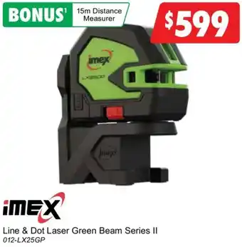 United Tools ¡MEX Line & Dot Laser Green Beam Series II offer