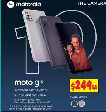JB Hi-Fi Motorola Moto g10 offer