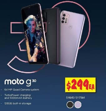 JB Hi-Fi Moto g30 offer