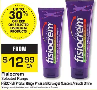 Pharmacy Direct Fisiocrem Selected Range offer