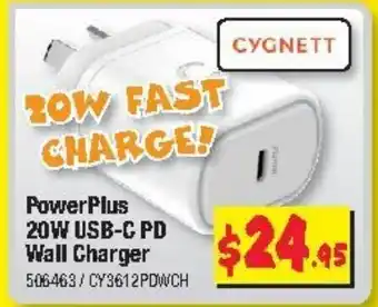 JB Hi-Fi Power Plus 20W USB-C PD Wall Charger offer