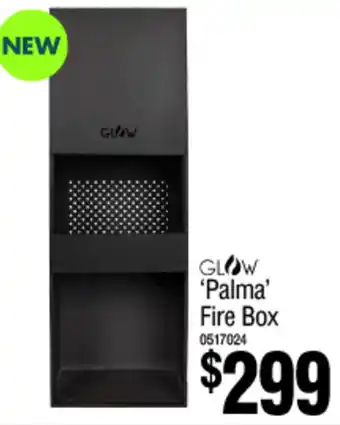 Bunnings GLOW ‘Palma' Fire Box offer