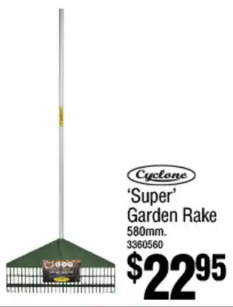 Bunnings Cyclone 'Super' Garden Rake offer