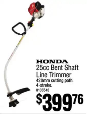 Bunnings HONDA 25cc Bent Shaft Line Trimmer offer
