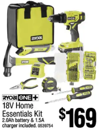 Bunnings RYOBI ONE + 18V Home Essentials Kit offer