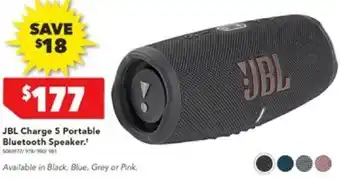 Harvey Norman JBL Charge 5 Portable Bluetooth Speaker offer