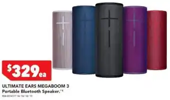 Harvey Norman ULTIMATE EARS MEGABOOM 3 Portable Bluetooth Speaker offer