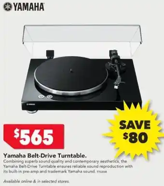 Harvey Norman Yamaha Belt-Drive Turntable offer