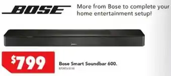 Harvey Norman Bose Smart Soundbar 600 offer