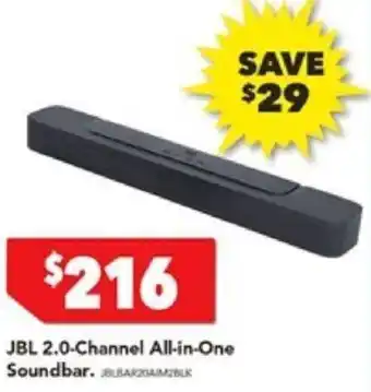 Harvey Norman JBL 2.0-Channel All-in-One Soundbar offer