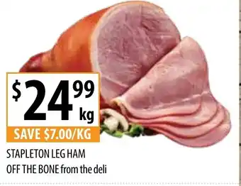 Supabarn STAPLETON LEG HAM OFF THE BONE offer