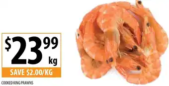 Supabarn COOKED KING PRAWNS offer