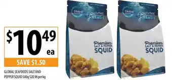 Supabarn GLOBAL SEAFOODS SALT AND PEPPER SQUID 500g offer