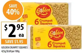 Supabarn GOLDEN CRUMPET SQUARES 425g offer