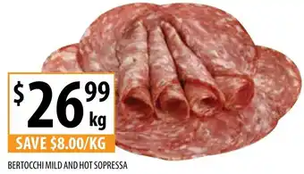 Supabarn BERTOCCHI MILD AND HOT SOPRESSA offer