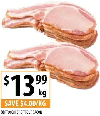 Supabarn BERTOCCHI SHORT CUT BACON offer