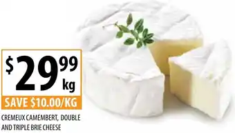 Supabarn CREMEUX CAMEMBERT, DOUBLE AND TRIPLE BRIE CHEESE offer