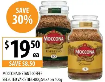 Supabarn MOCCONA INSTANT COFFEE 400g offer