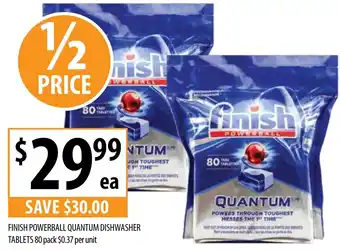 FINISH POWERBALL QUANTUM DISHWASHER TABLETS 80 pack