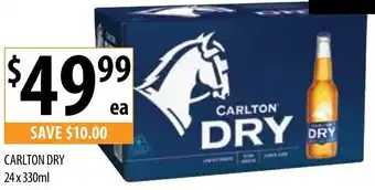 Supabarn CARLTON DRY 24x330ml offer