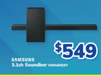 Bi-Rite Samsung - 3.1ch Soundbar - HWA650XY offer