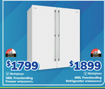 Westinghouse - 388L Freestanding Freezer