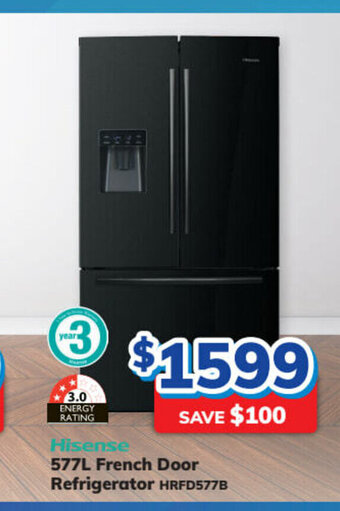 Bi-Rite Hisense - 577L French Door Refrigerator offer