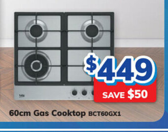 Bi-Rite Beko - 60cm Gas Cooktop offer