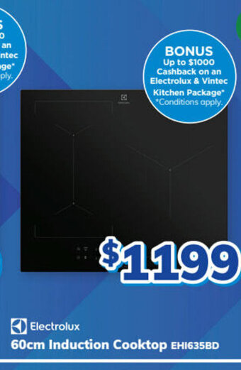 Bi-Rite Electrolux - 60cm Induction Cooktop offer