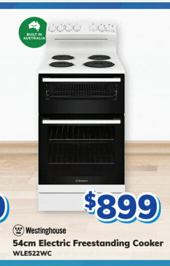 Bi-Rite Westinghouse - 54cm Electric Freestanding Cooker offer