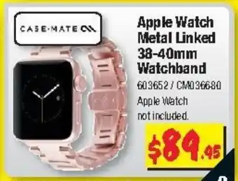 JB Hi-Fi Apple Watch Metal Linked 38-40mm Watchband offer