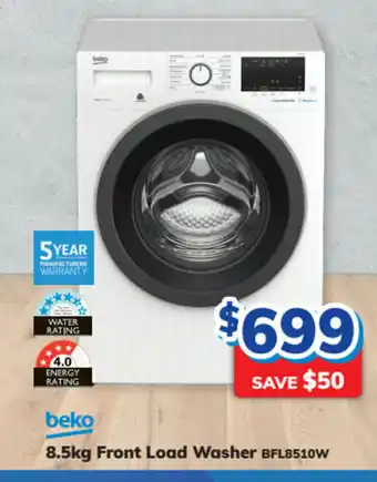 Bi-Rite Beko - 8.5kg Front Load Washer offer