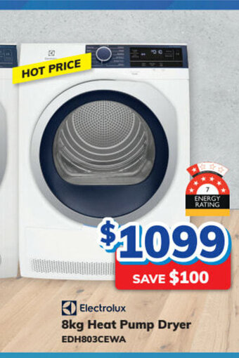Bi-Rite Electrolux - 8kg Heat Pump Dryer offer