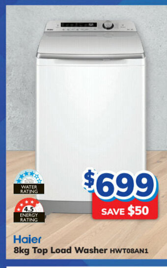 Bi-Rite Haier - 8kg Top Load Washer offer