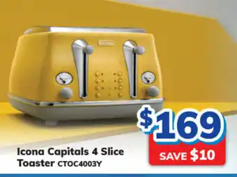 Bi-Rite Delonghi - Icona Capitals 4 Slice Toaster offer