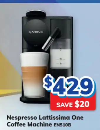 Bi-Rite Nespresso Lattissima One Coffee Machine offer
