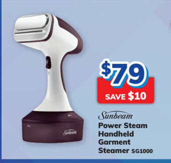 Bi-Rite Sunbeam - Power Steam Handheld Garment Steamer offer
