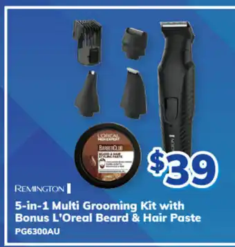 Bi-Rite Remington - 5-in-1 Multi Grooming Kit With Bonus L'Oreal Beard & Hair Paste offer