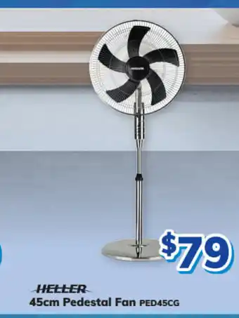 Bi-Rite Heller - 45cm Pedestal Fan offer