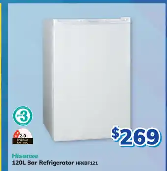 Bi-Rite Hisense - 120L Bar Refrigerator offer
